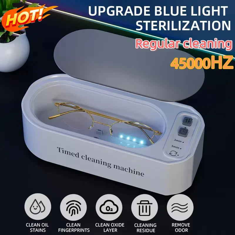 CLEANSIGNAL Ultrasonic Cleaner | Jewelry & Glasses Sparkling in Minutes